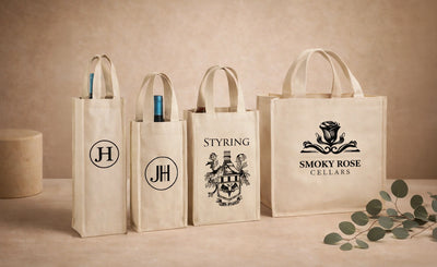 Wholesale Canvas Wine Tote Bags | Customizable Canvas Wine Bags in Bulk