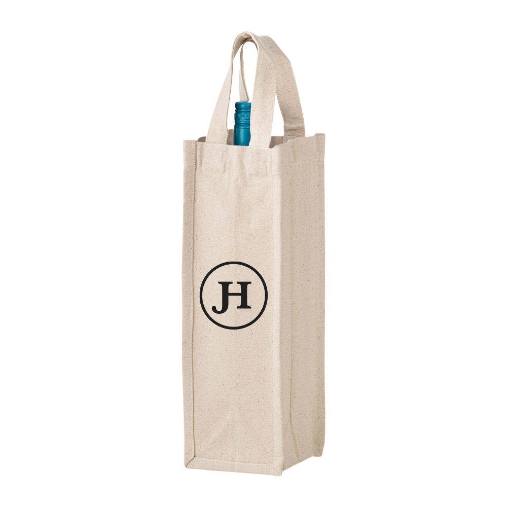 1-Bottle Cotton Wine Tote