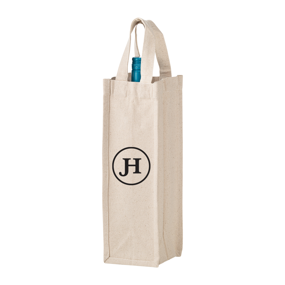 1-BOTTLE COTTON WINE TOTE