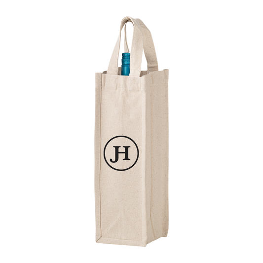 1-BOTTLE COTTON WINE TOTE