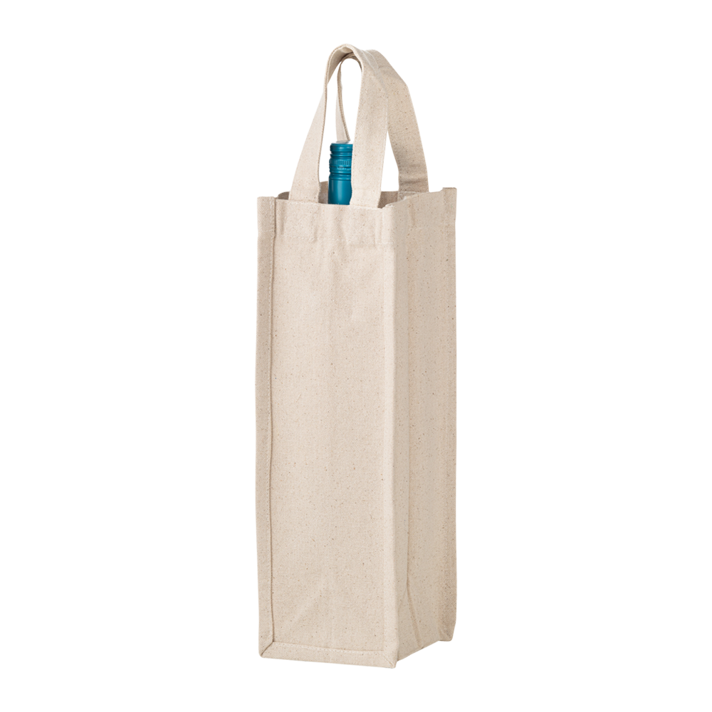 1-BOTTLE COTTON WINE TOTE