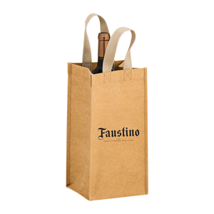 1-Bottle Washable Kraft Wine Tote