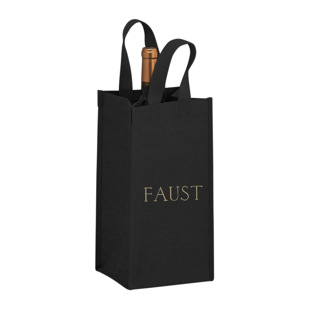 1-BOTTLE WASHABLE KRAFT WINE TOTE