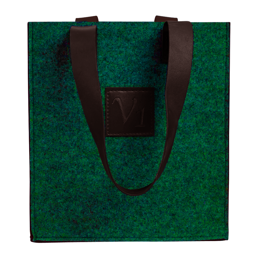 3-Bottle Felt Tote