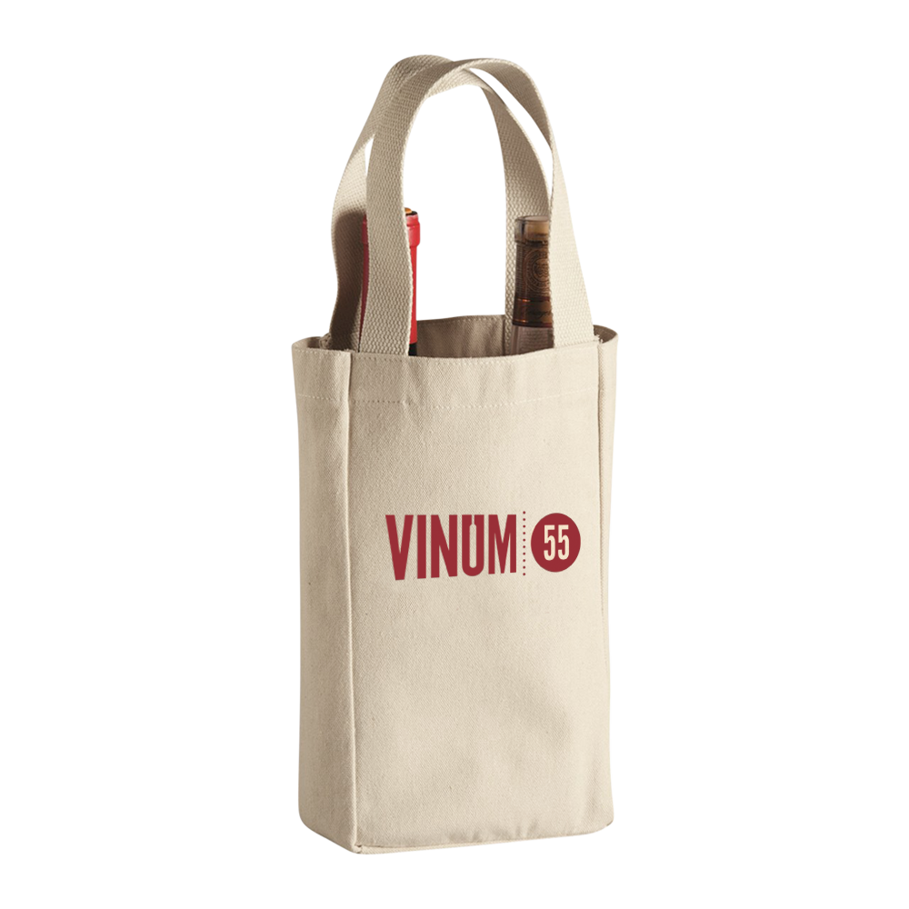 2-BOTTLE COTTON WINE TOTE