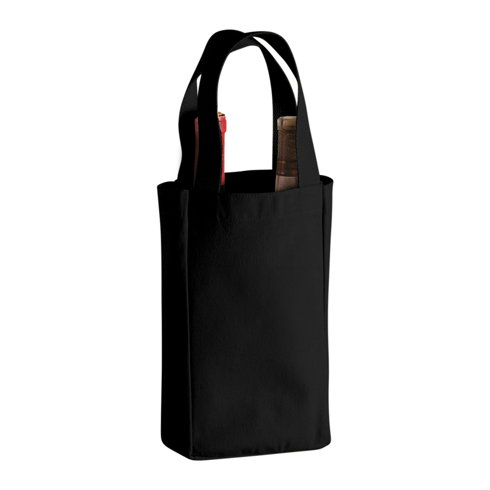 2-BOTTLE COTTON WINE TOTE