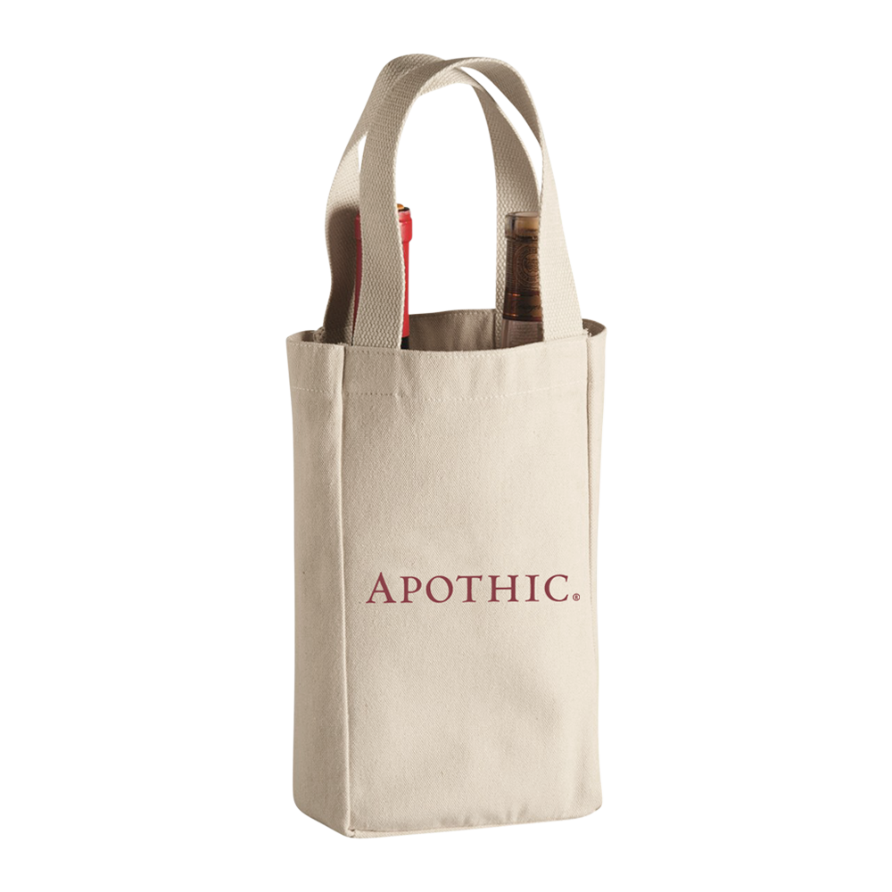 2-BOTTLE COTTON WINE TOTE