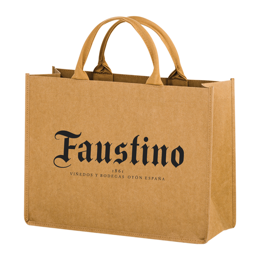 3-BOTTLE WASHABLE KRAFT WINE TOTE