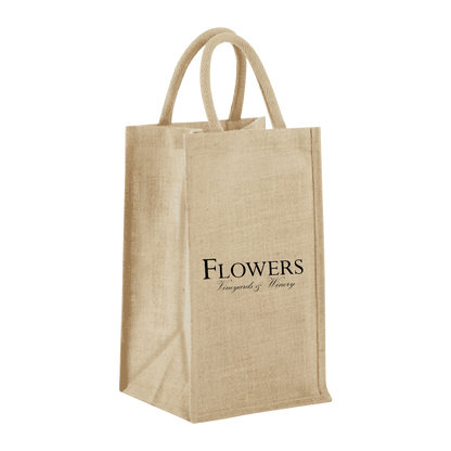 2-BOTTLE JUTE WINE TOTE