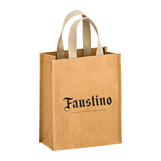 2-BOTTLE WASHABLE KRAFT WINE TOTE