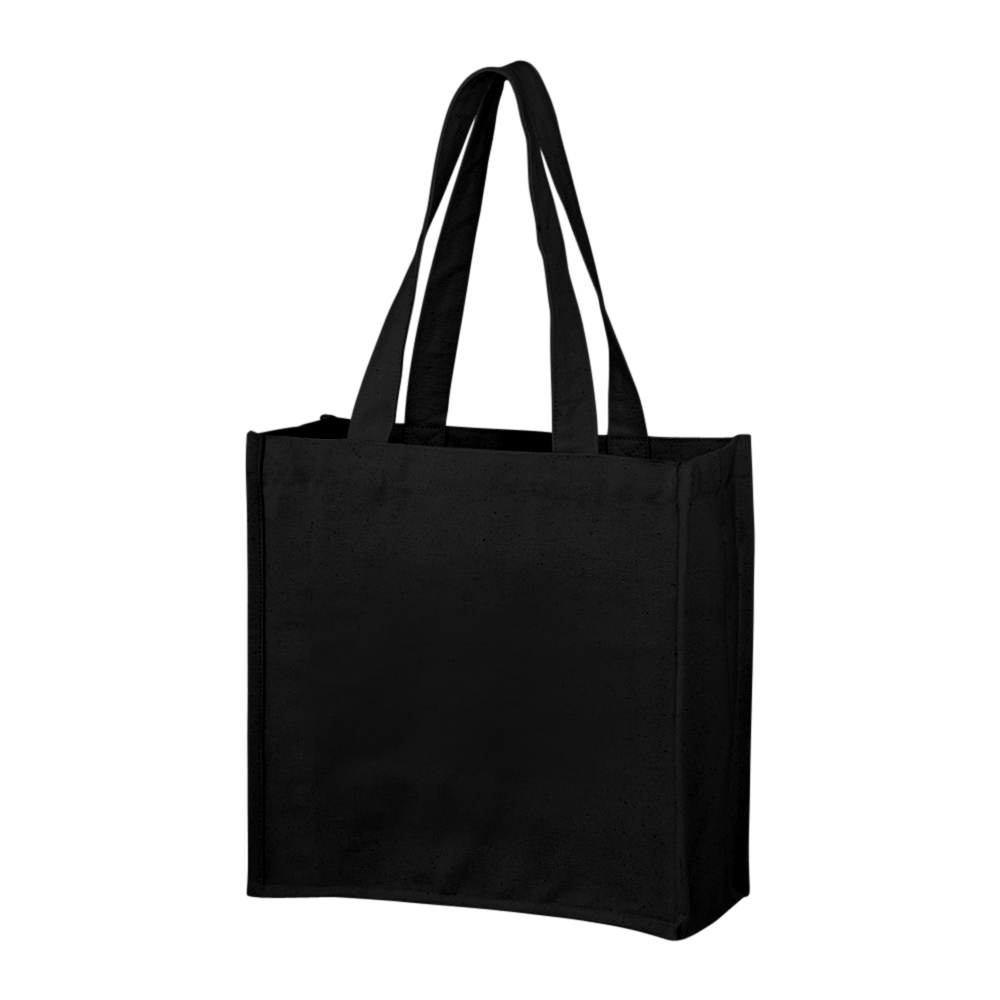 2-Bottle Heavy Cotton Canvas Grocery Tote