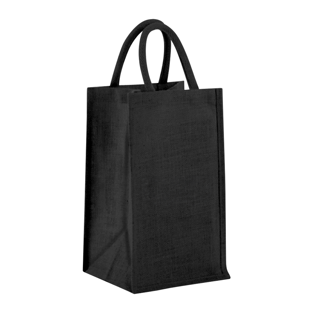 2-BOTTLE JUTE WINE TOTE