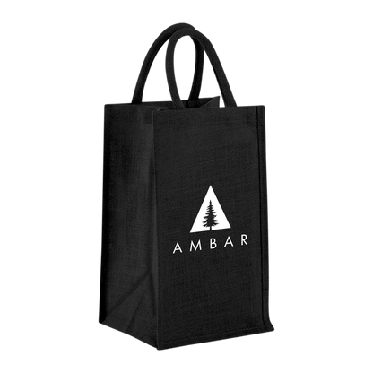 4-BOTTLE JUTE WINE TOTE