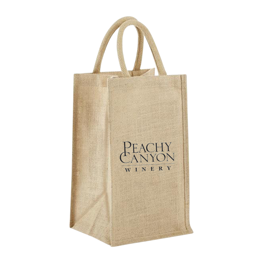 4-BOTTLE JUTE WINE TOTE
