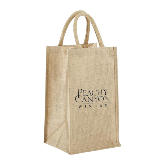 4-BOTTLE JUTE WINE TOTE