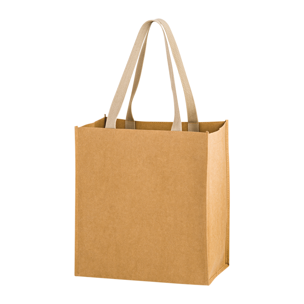 4-BOTTLE WASHABLE KRAFT WINE TOTE