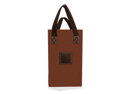 4-Bottle Felt Tote