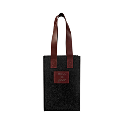 2-Bottle Felt Tote