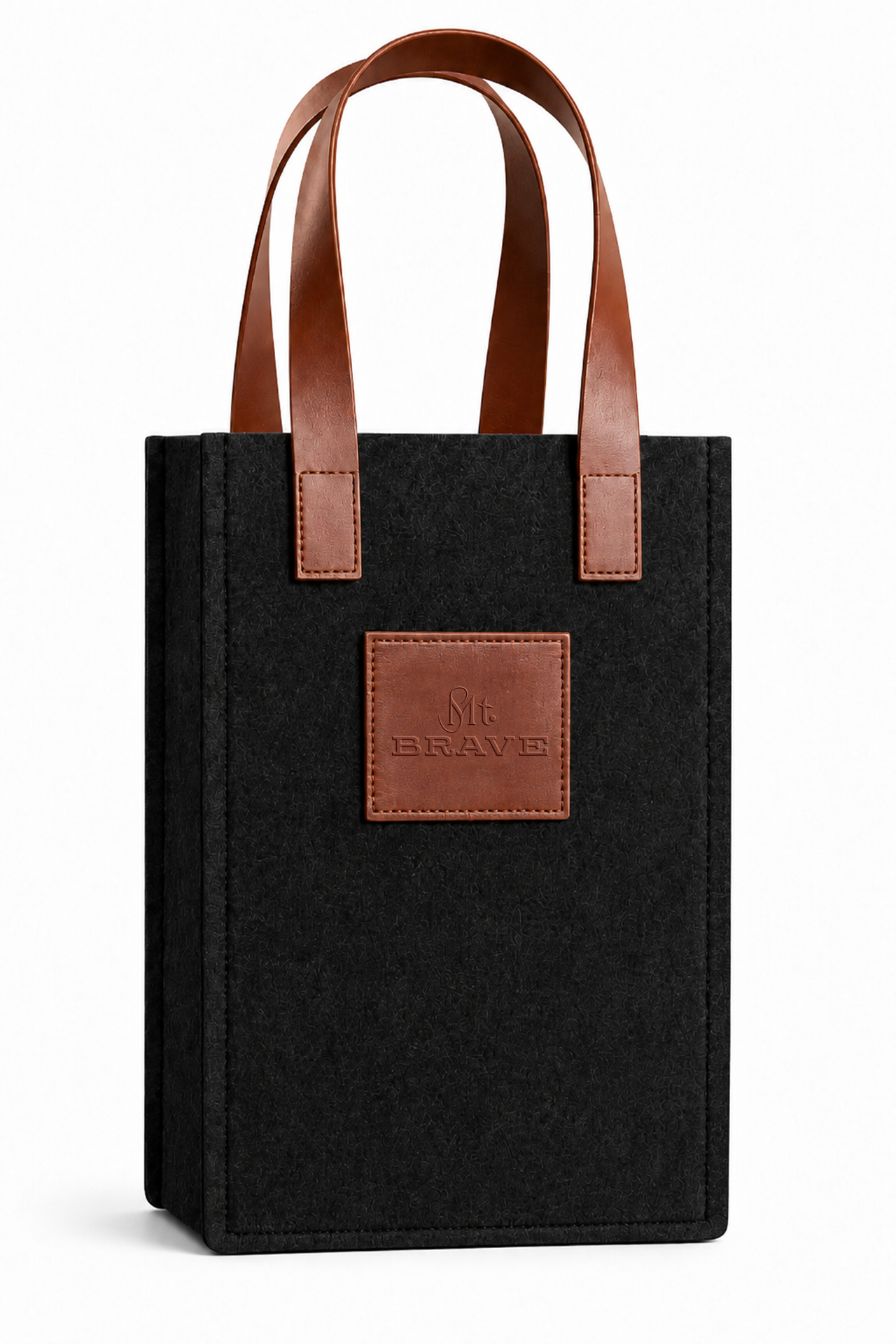 3-Bottle Felt Tote