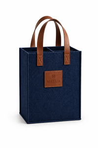 4-Bottle Felt Tote