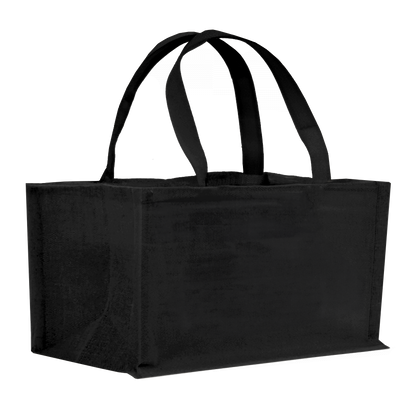 2-Bottle Horizontal Heavy Cotton Canvas Tote