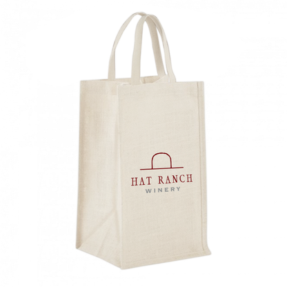 4-BOTTLE COTTON WINE TOTE