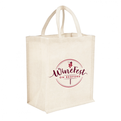 6-BOTTLE COTTON WINE TOTE