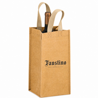 1-Bottle Washable Kraft Wine Tote
