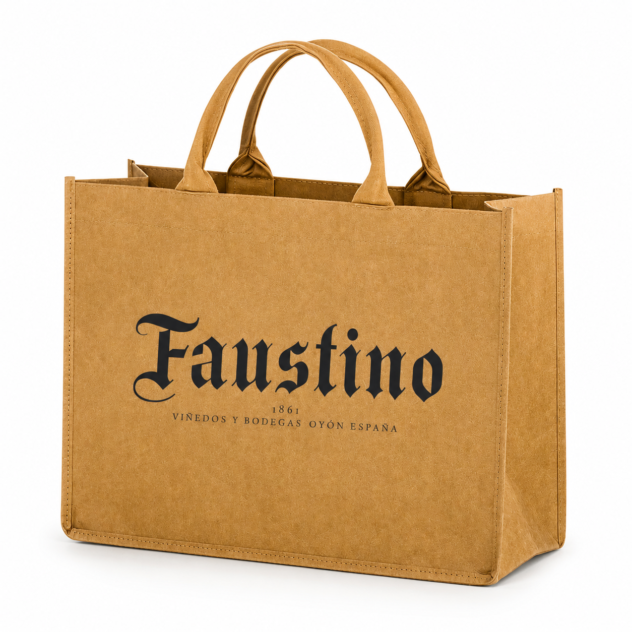 3-Bottle Washable Kraft Wine Tote