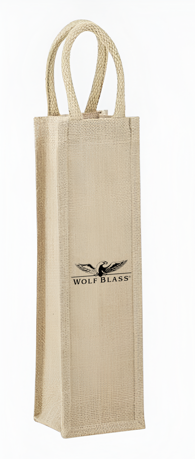 1-Bottle Jute Wine Tote