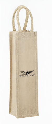 1-Bottle Jute Wine Tote