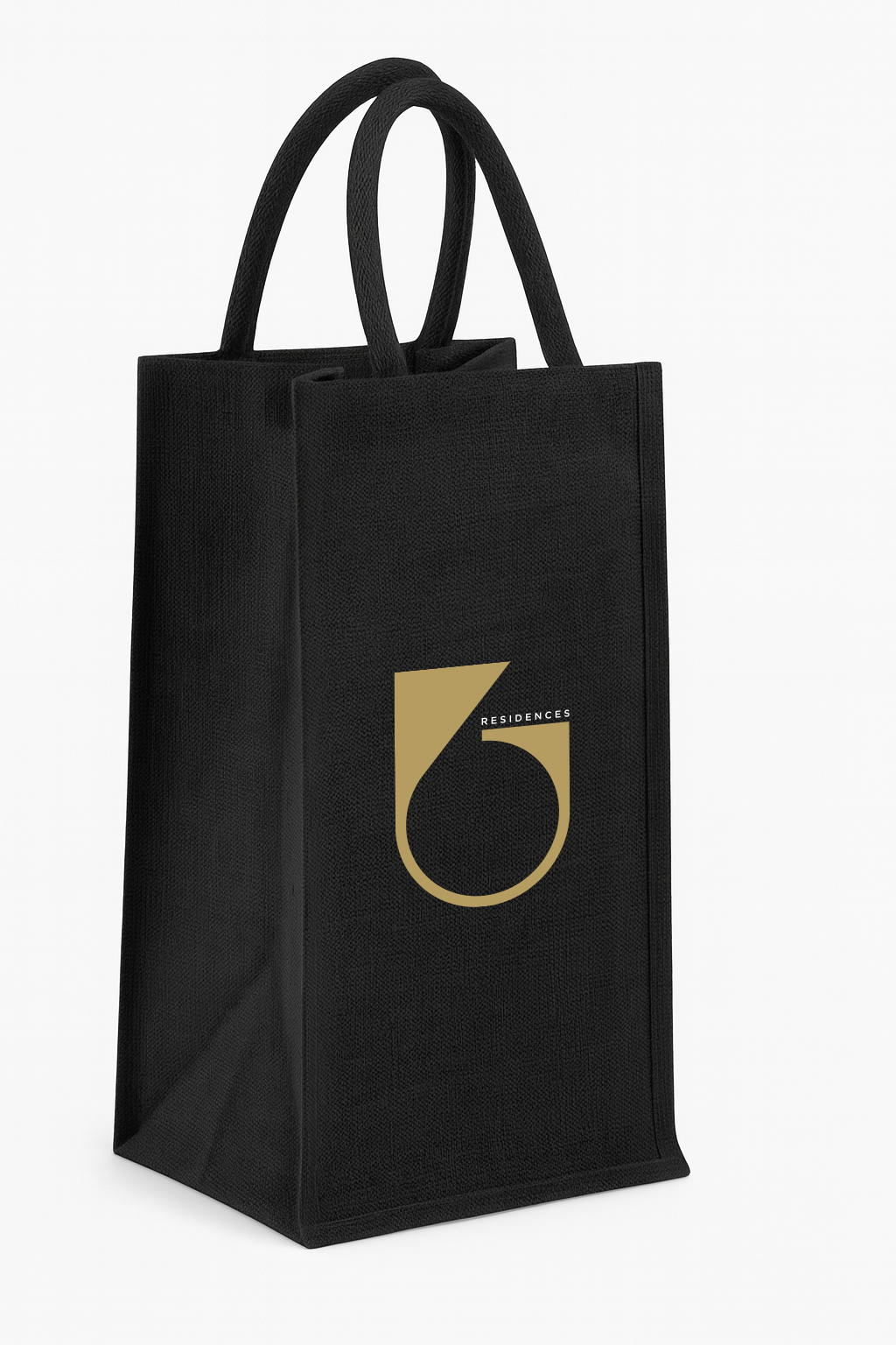 2-Bottle Jute Wine Tote