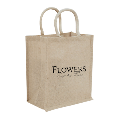 6-BOTTLE JUTE WINE TOTE