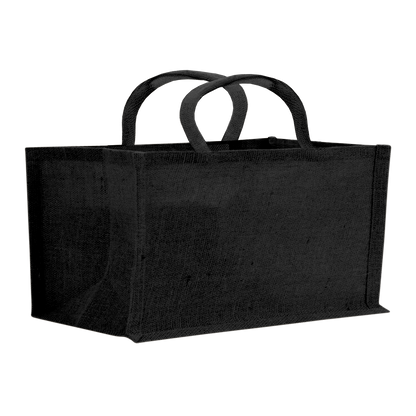 2-Bottle Horizontal Jute Tote