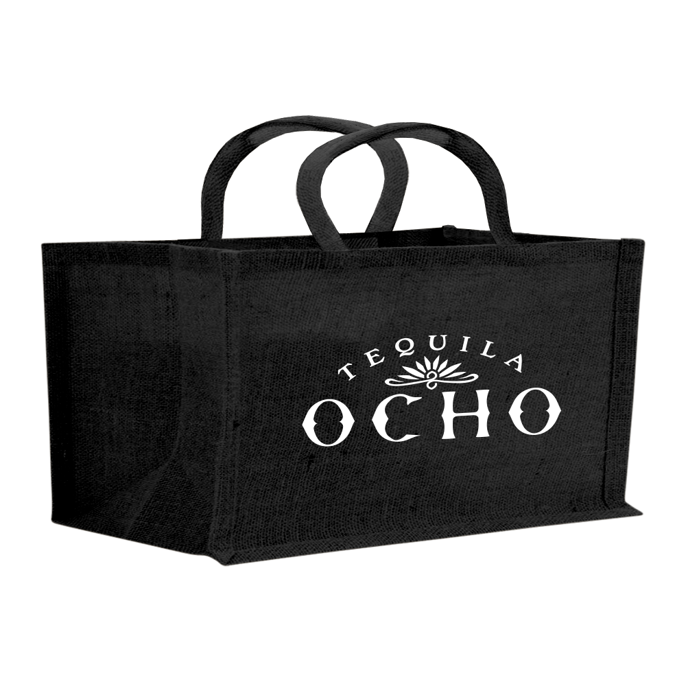2-Bottle Horizontal Jute Tote