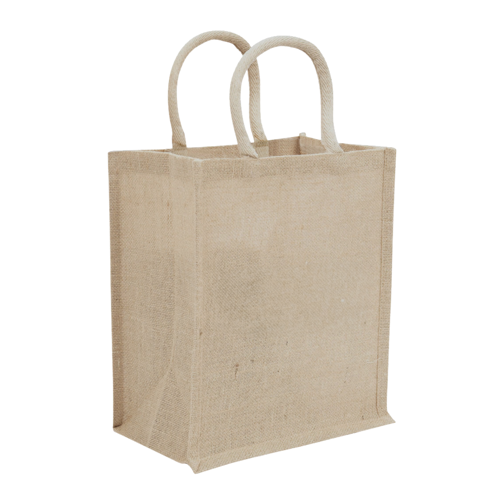 6-BOTTLE JUTE WINE TOTE