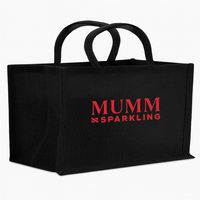 2-Bottle Horizontal Jute Tote