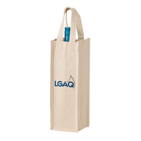 1-Bottle Cotton Wine Tote