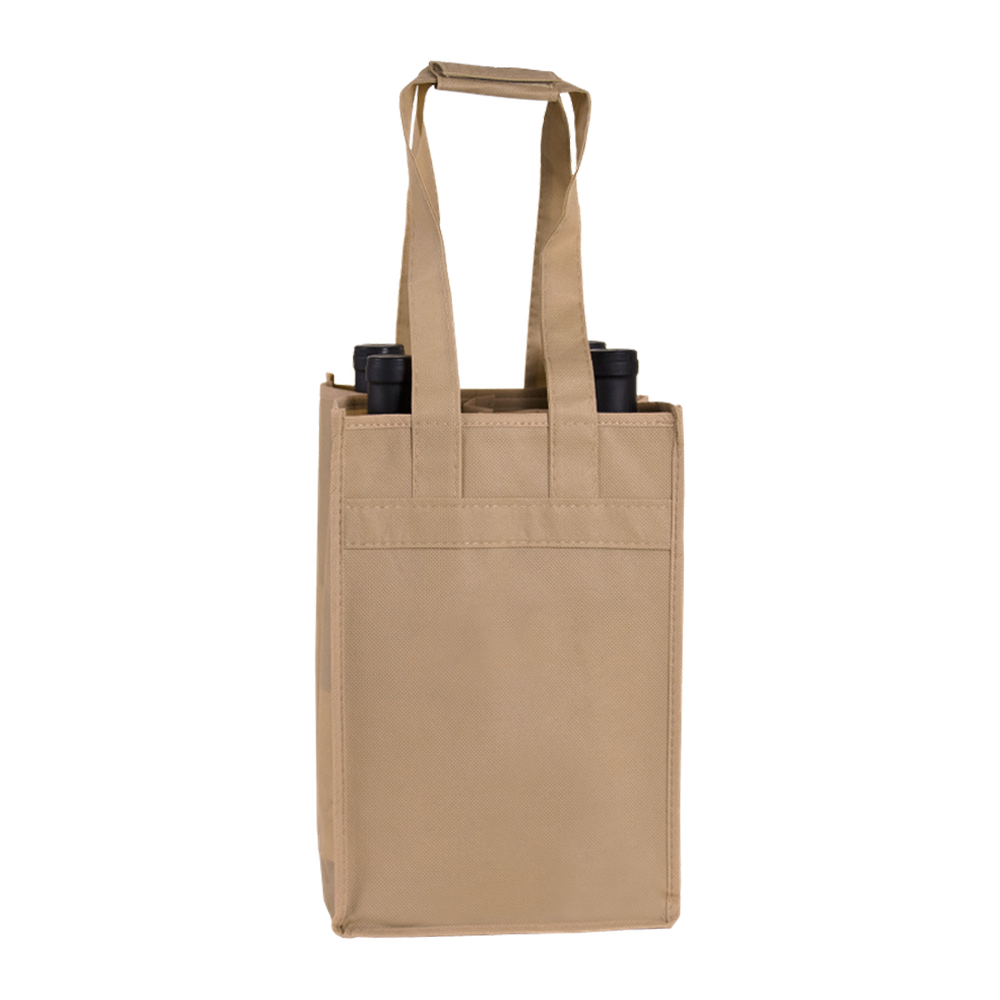 4-BOTTLE NON-WOVEN WINE TOTE