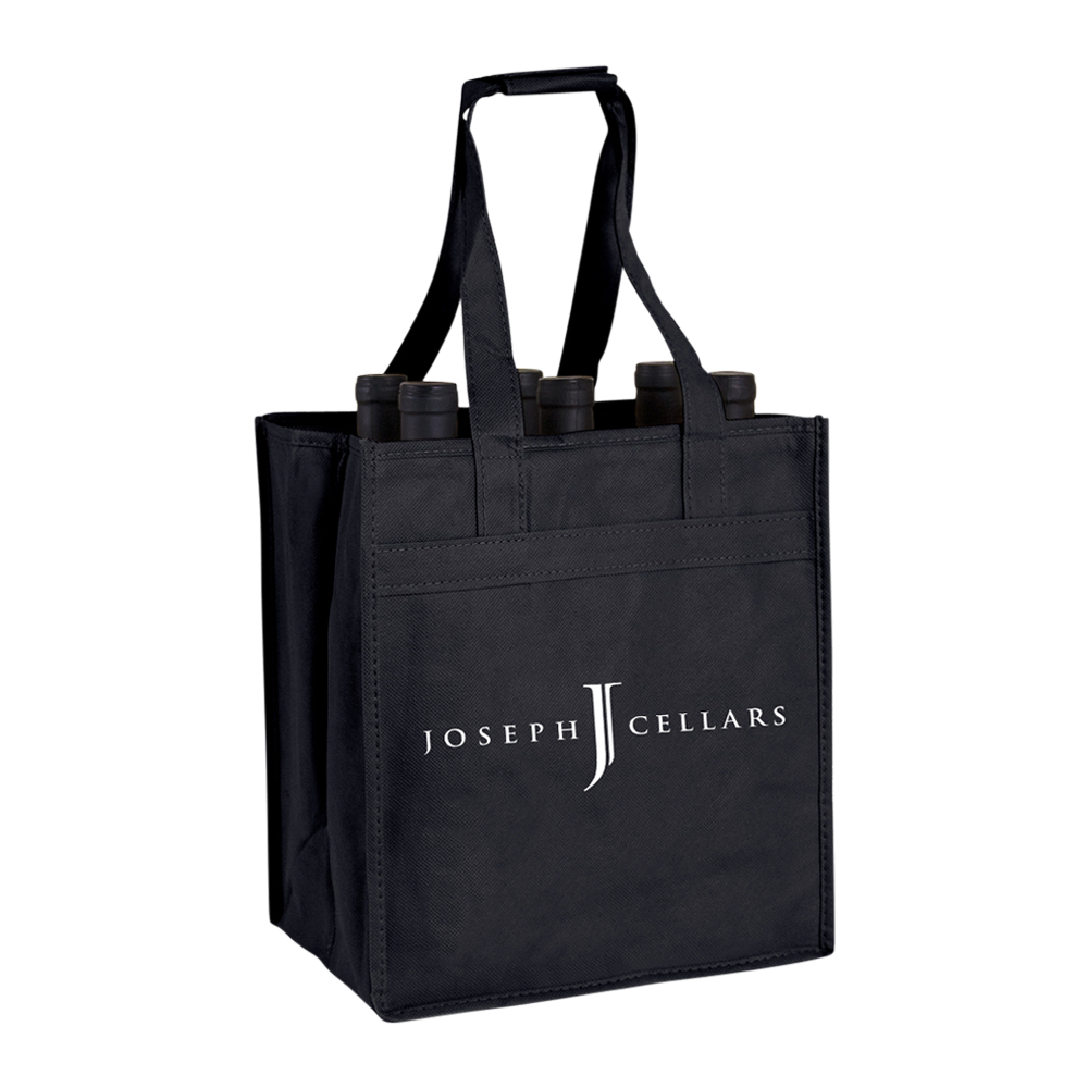 6-BOTTLE NON-WOVEN WINE TOTE