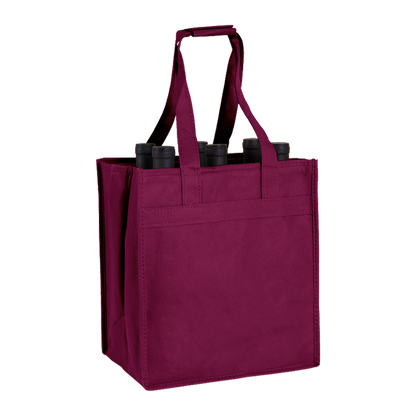 6-BOTTLE NON-WOVEN WINE TOTE