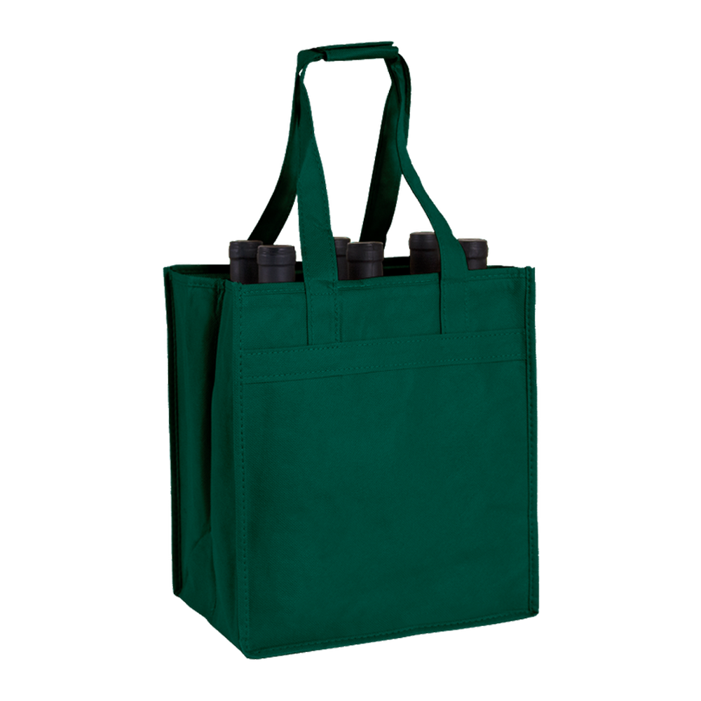 6-BOTTLE NON-WOVEN WINE TOTE