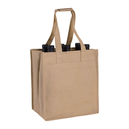 6-BOTTLE NON-WOVEN WINE TOTE
