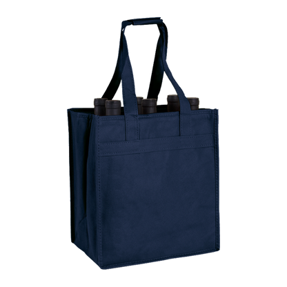 6-BOTTLE NON-WOVEN WINE TOTE