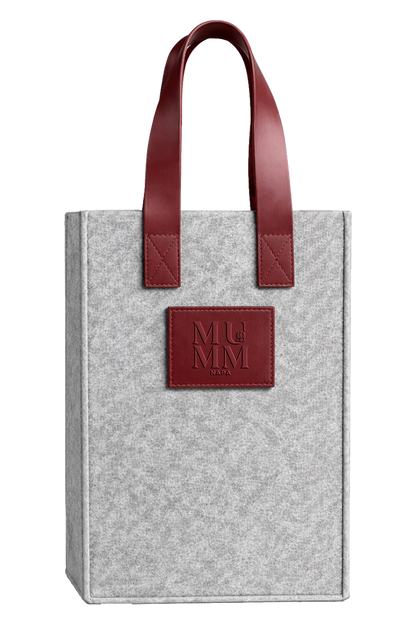 2-Bottle Felt Tote