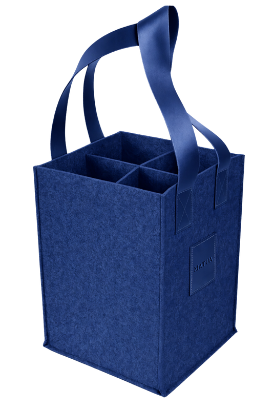 4-Bottle Felt Tote