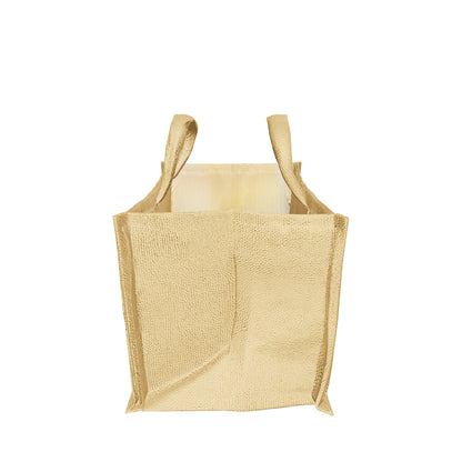 2-Bottle Horizontal Jute Tote